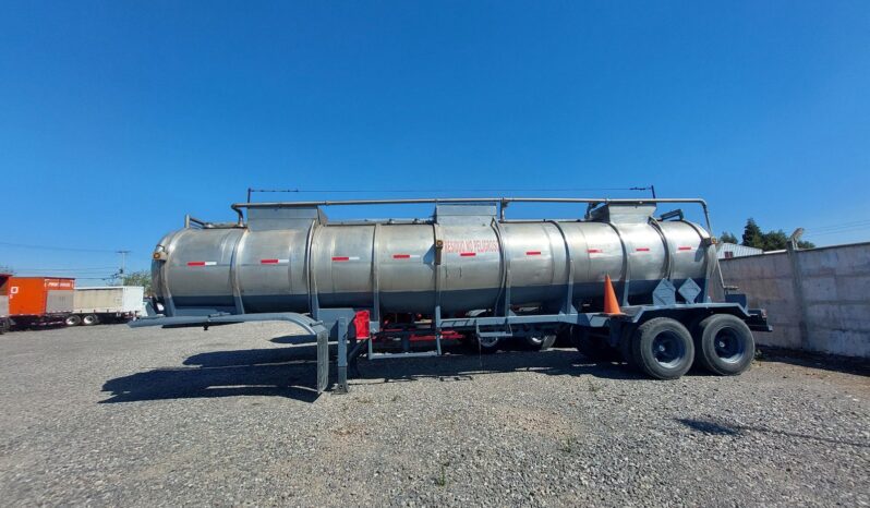 
								SEMIREMOLQUE ESTANQUE ACERO INOXIDABLE 22000 lts,3 EJES SUSPENSION NEUMATICA, 18 mts Largo+IVA+5% COMISION AÑO 1990 full									