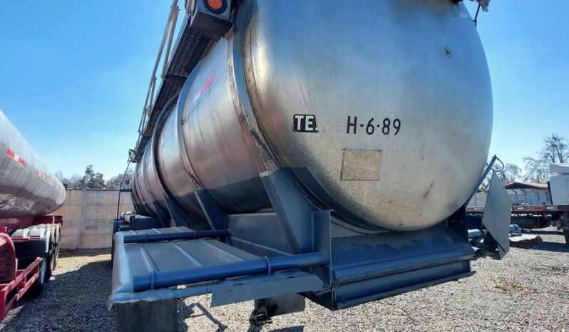 
								SEMIREMOLQUE ESTANQUE ACERO INOXIDABLE 22000 lts,3 EJES SUSPENSION NEUMATICA, 18 mts Largo+IVA+5% COMISION AÑO 1990 full									