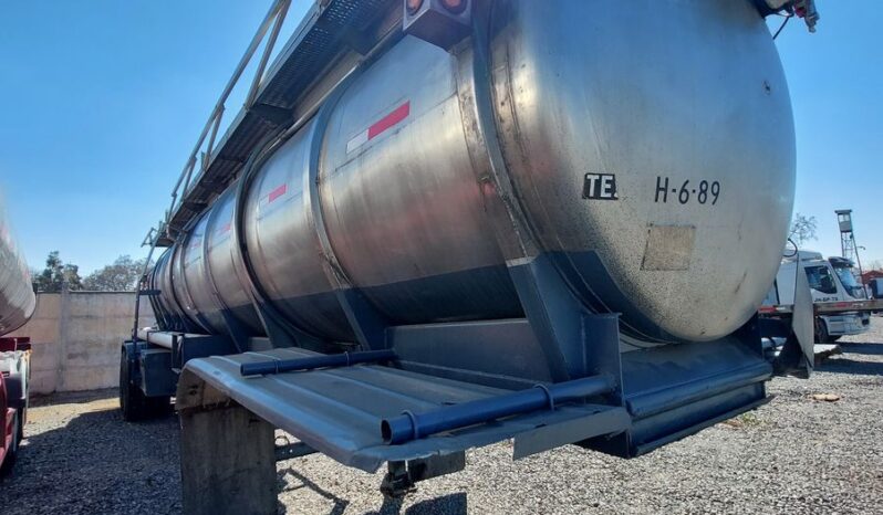 
								SEMIREMOLQUE ESTANQUE ACERO INOXIDABLE 22000 lts,3 EJES SUSPENSION NEUMATICA, 18 mts Largo+IVA+5% COMISION AÑO 1990 full									